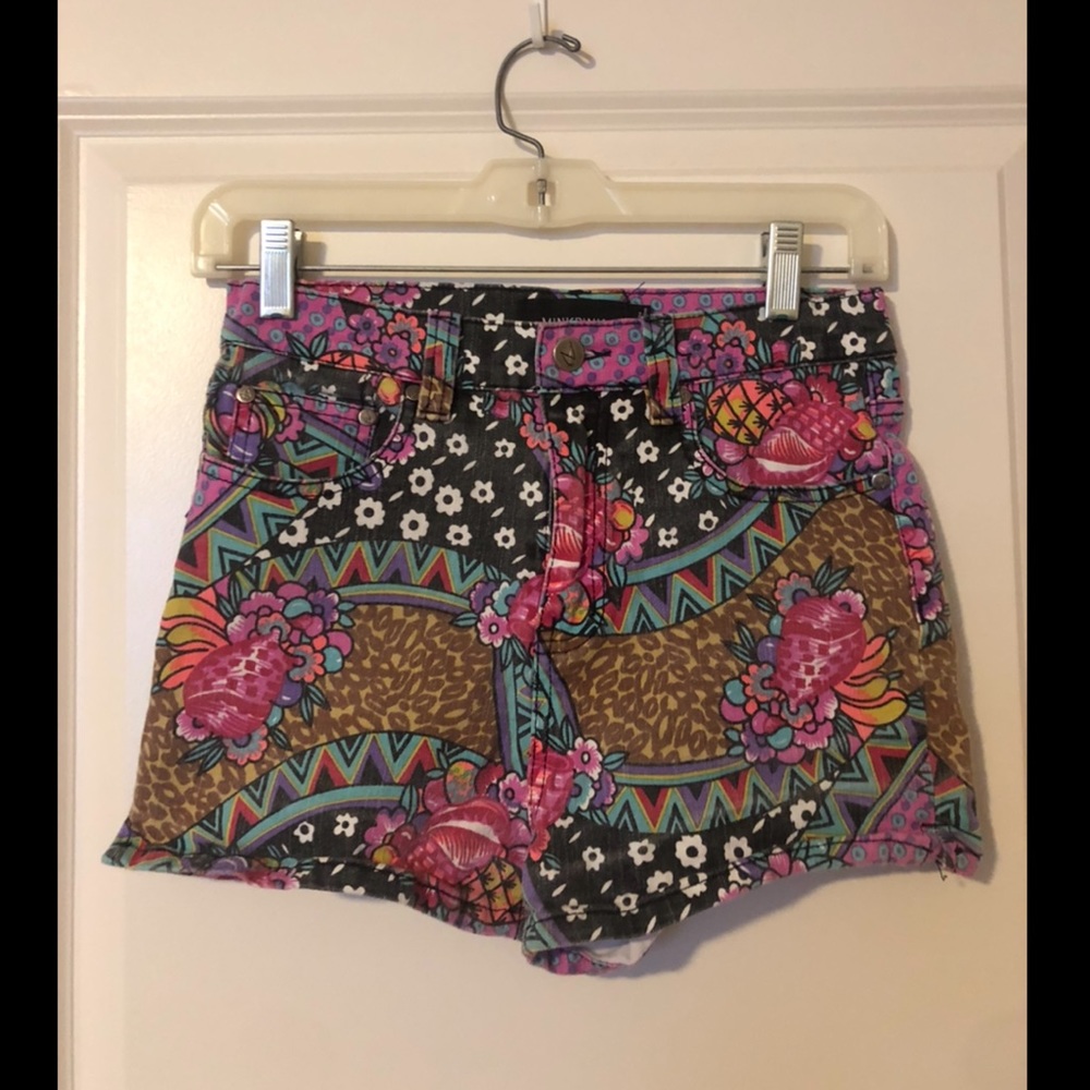Mink Pink High-Rise Festival Shorts